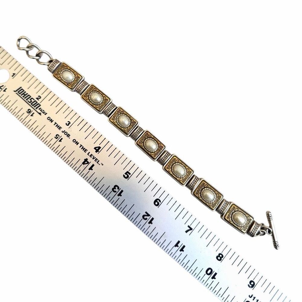 Brighton Pearl Panel Link Bracelet - Picture 5 of 6